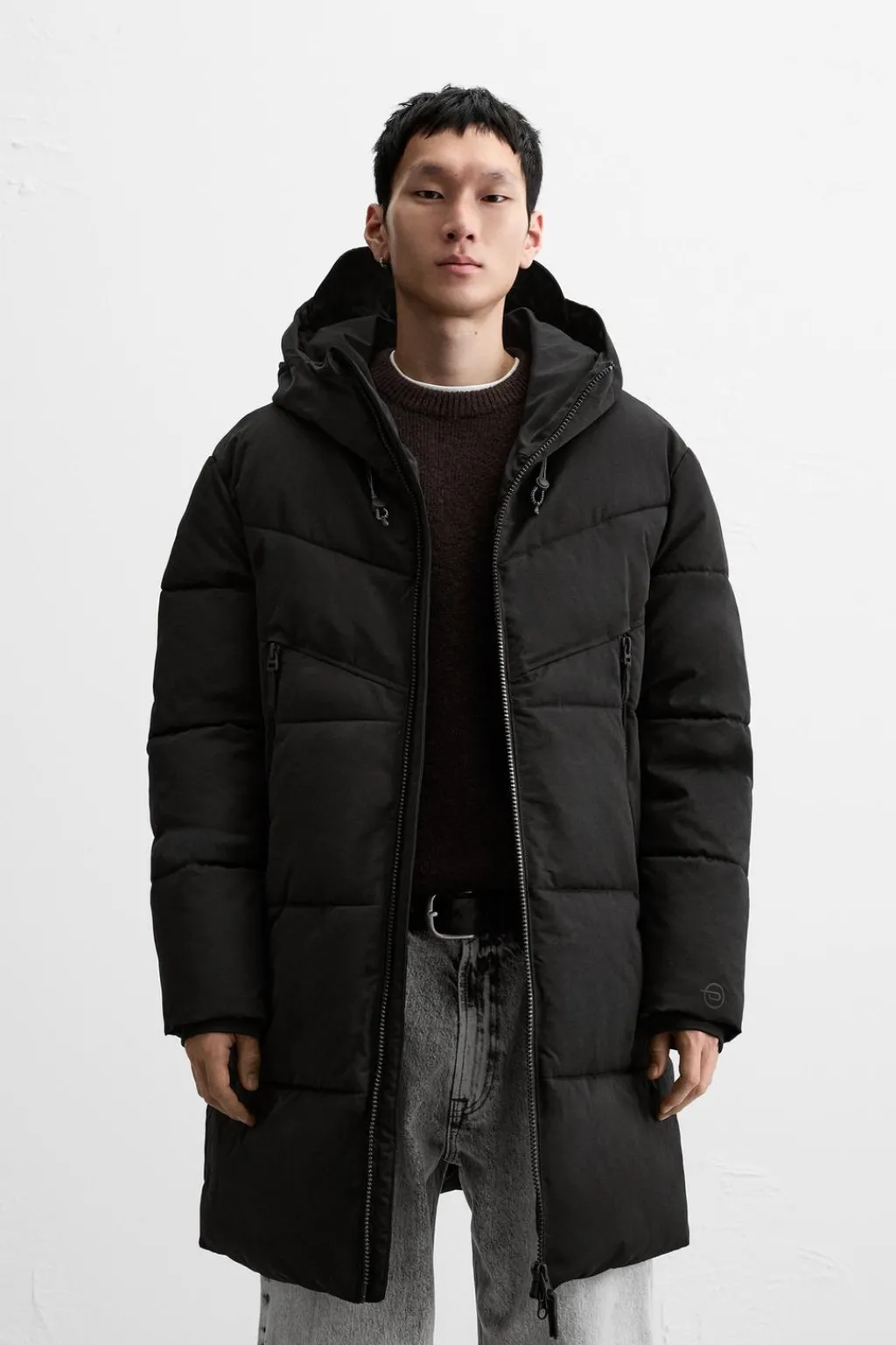Fashion CAZADORA ACOLCHADA LARGA Hombre Cazadoras|Abrigos / Gabardinas