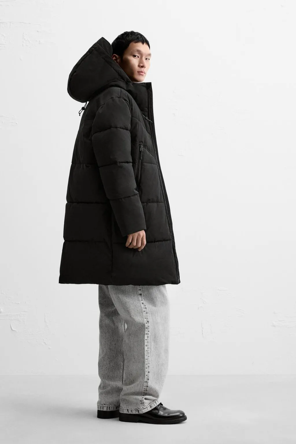 Fashion CAZADORA ACOLCHADA LARGA Hombre Cazadoras|Abrigos / Gabardinas