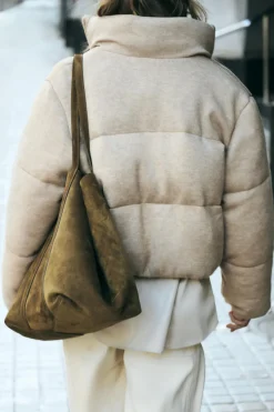 Hot CAZADORA ACOLCHADA PUNTO Mujer Abrigos / Anoraks