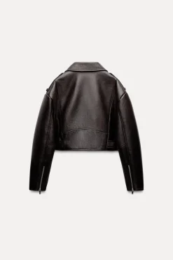 Sale CAZADORA BIKER EFECTO PIEL Mujer Chaquetas / Cazadoras