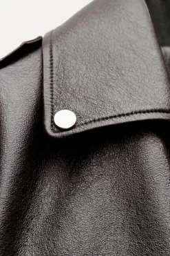 Sale CAZADORA BIKER EFECTO PIEL Mujer Chaquetas / Cazadoras