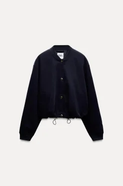 Online CAZADORA BOMBER TEXTURA Mujer Chaquetas / Cazadoras