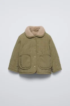 Niños ZARA 0 - 6 Meses·Sacos / Buzos|6 - 18 Meses·Abrigos / Buzos<CAZADORA BORREGUILLO