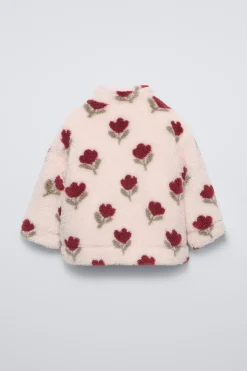 Niños ZARA 1½ - 6 Años·Total Look|6 - 18 Meses·Abrigos / Buzos<CAZADORA BORREGUILLO ESTAMPADO TULIPANES