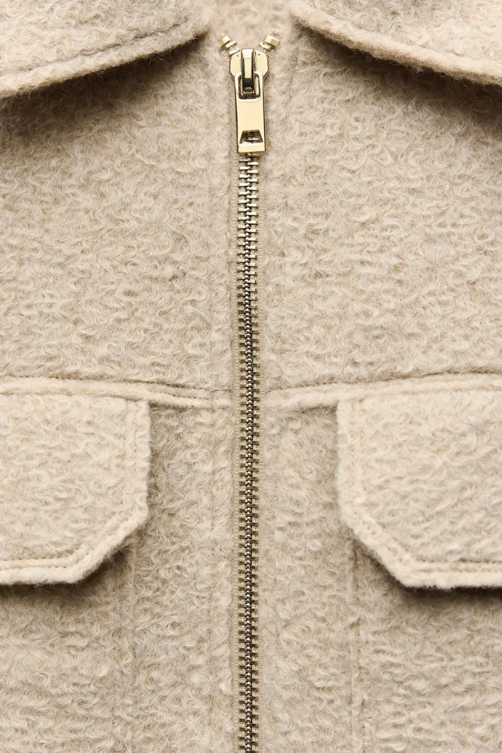 Sale CAZADORA BOUCLÉ BOLSILLOS PLASTRÓN Mujer Chaquetas / Cazadoras