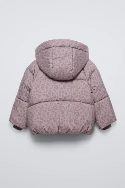 Niños ZARA 6 - 18 Meses·Abrigos / Buzos<CAZADORA CAPUCHA ANIMAL PRINT