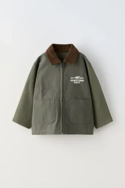 Niños ZARA 1½ - 6 Años·Abrigos<CAZADORA COMBINADA BORDADO