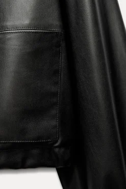 Fashion CAZADORA CROP EFECTO PIEL Mujer Chaquetas / Cazadoras