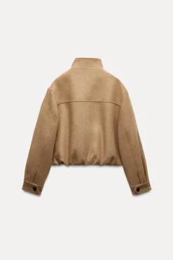 Discount CAZADORA CUELLO SUBIDO CON LANA Mujer Chaquetas / Cazadoras