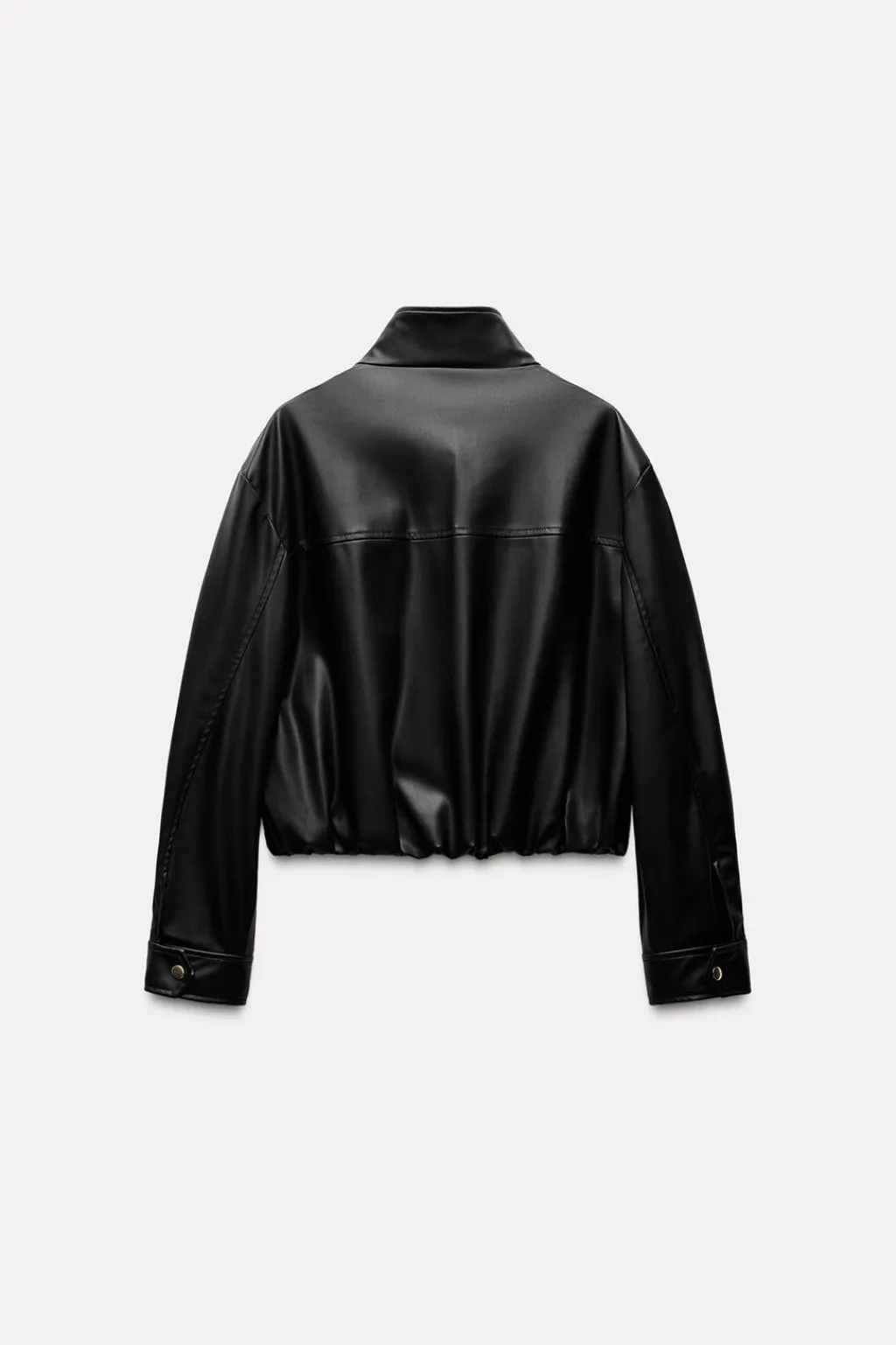 Hot CAZADORA CUELLO SUBIDO EFECTO PIEL Mujer Chaquetas / Cazadoras