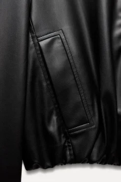Hot CAZADORA CUELLO SUBIDO EFECTO PIEL Mujer Chaquetas / Cazadoras