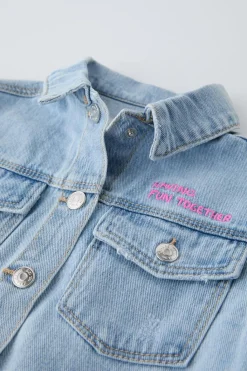 Niños ZARA 1½ - 6 Años·Jeans / Denim|1½ - 6 Años·Licencias<CAZADORA DENIM GRAFFITI MINNIE MOUSE © DISNEY