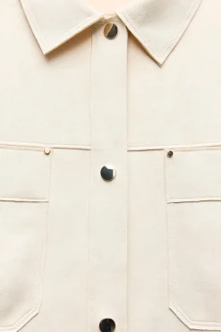 Fashion CAZADORA EFECTO ANTE Mujer Chaquetas / Cazadoras