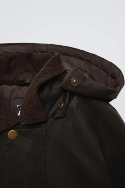 Niños ZARA 6 - 14 Años·Abrigos|6 - 14 Años·Abrigos<CAZADORA ENCERADA CAPUCHA DESMONTABLE