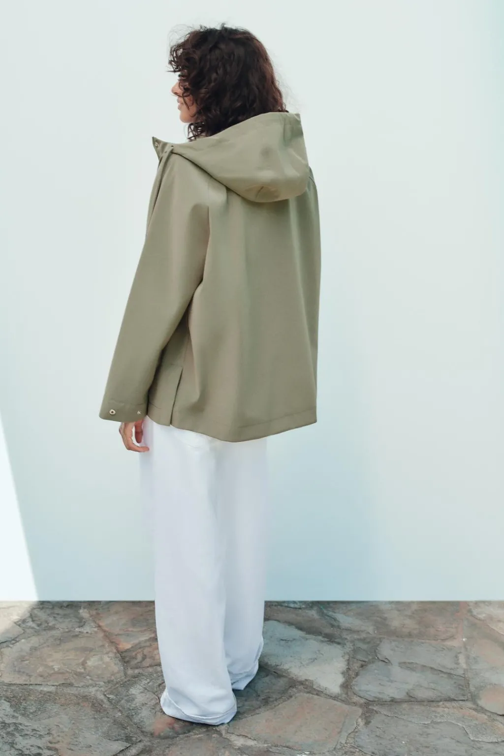 Fashion CAZADORA ENGOMADA CAPUCHA Mujer Chaquetas / Cazadoras