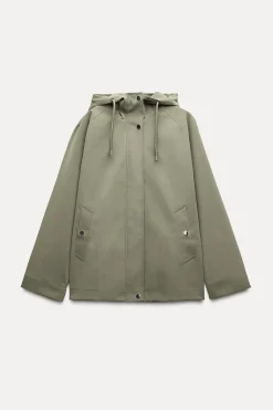 Fashion CAZADORA ENGOMADA CAPUCHA Mujer Chaquetas / Cazadoras