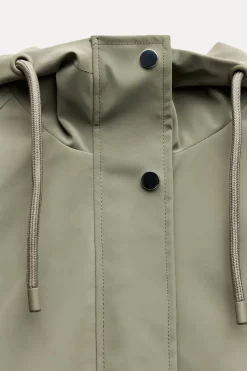 Fashion CAZADORA ENGOMADA CAPUCHA Mujer Chaquetas / Cazadoras