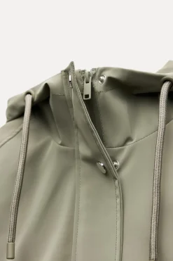 Fashion CAZADORA ENGOMADA CAPUCHA Mujer Chaquetas / Cazadoras