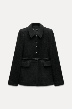 New CAZADORA ESTRUCTURA CINTURÓN Mujer Chaquetas / Cazadoras