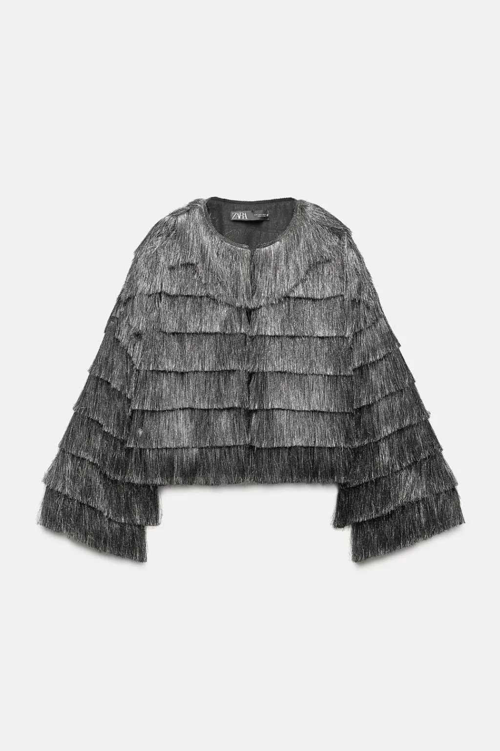 Clearance CAZADORA FLECOS HILO METALIZADO Mujer Chaquetas / Cazadoras