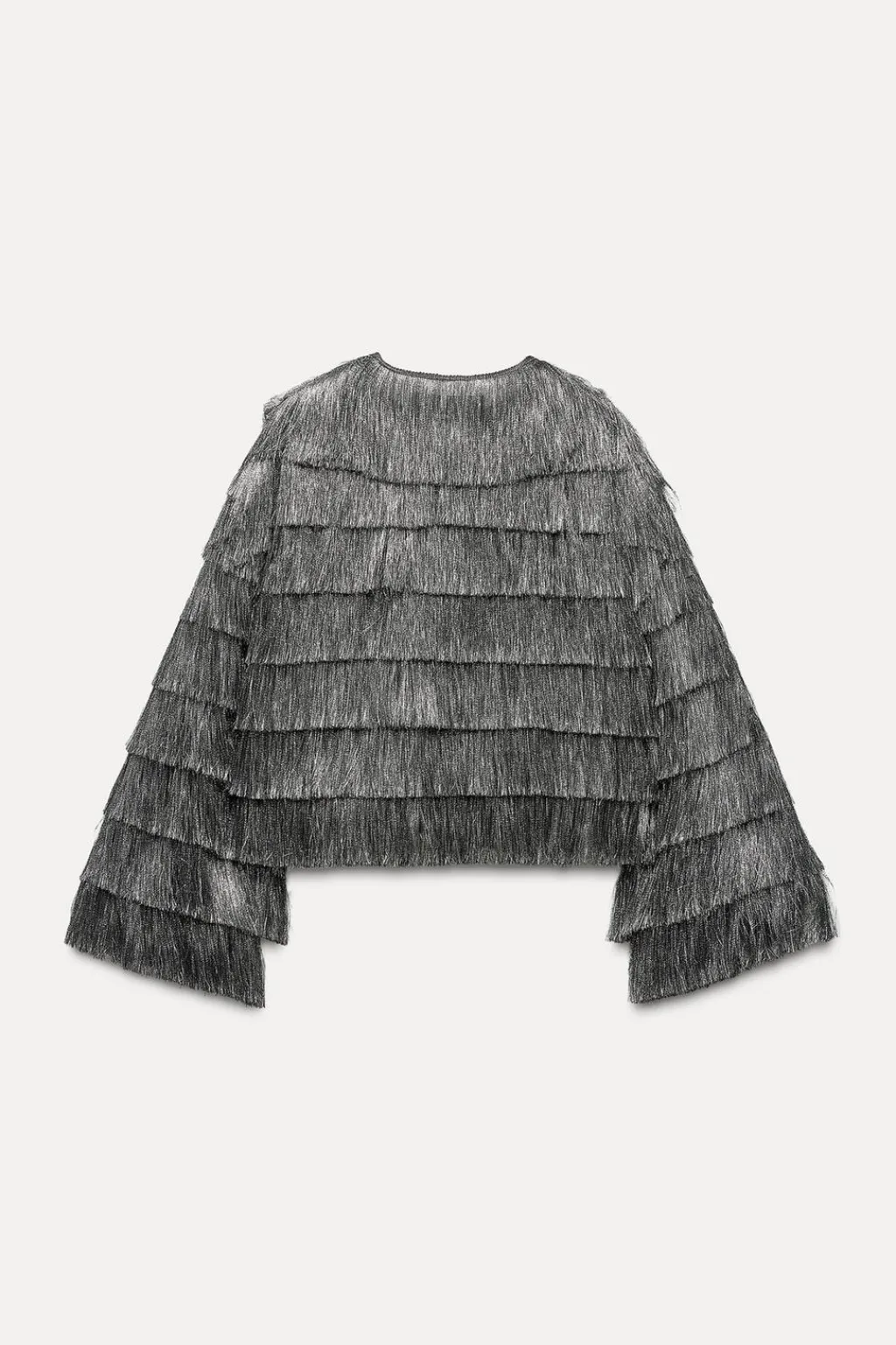 Clearance CAZADORA FLECOS HILO METALIZADO Mujer Chaquetas / Cazadoras