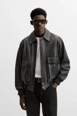 Clearance CAZADORA PIEL Hombre Piel
