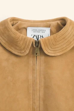 Niños ZARA 6 - 14 Años·Abrigos<CAZADORA PIEL ANTE LIMITED EDITION