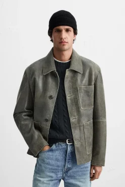 Best CAZADORA PIEL EFECTO CRAQUELADO Hombre Piel