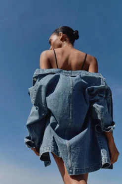 New CAZADORA Z1975 DENIM BOLSILLOS PLASTRÓN Mujer Chaquetas / Cazadoras