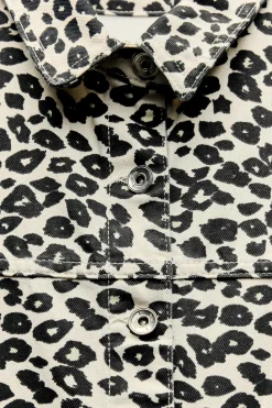 Fashion CAZADORA Z1975 DENIM ESTAMPADO ANIMAL Mujer Chaquetas / Cazadoras