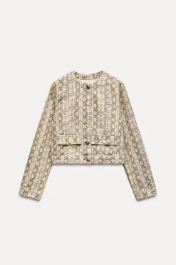 Online CAZADORA Z1975 DENIM ESTAMPADO ANIMAL Mujer Chaquetas / Cazadoras