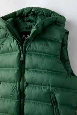 Niños ZARA 6 - 14 Años·Abrigos|6 - 14 Años·Abrigos<CHALECO ACOLCHADO CAPUCHA WATER REPELLENT