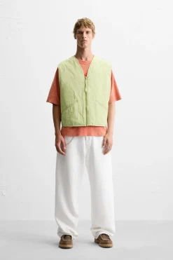 Discount CHALECO ACOLCHADO LAVADO Hombre Chalecos