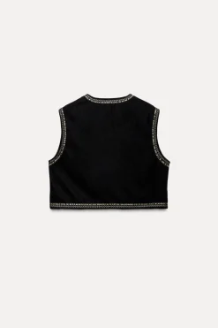 Best CHALECO BORDADO TERCIOPELO Mujer Chaquetas / Cazadoras