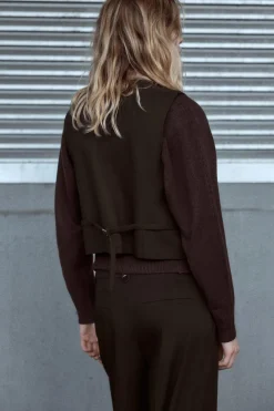 Outlet CHALECO CINTA ESPALDA Mujer Blazers / Chalecos