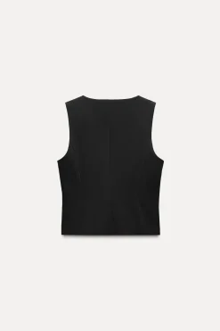 Online CHALECO CORTO CAZUELAS Mujer Blazers / Chalecos