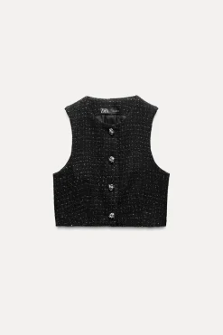Sale CHALECO CORTO ESTRUCTURA Mujer Blazers / Chalecos