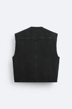 Clearance CHALECO DENIM UTILITY Hombre Chalecos