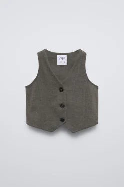 Niños ZARA 6 - 14 Años·Abrigos<CHALECO ESTRUCTURA