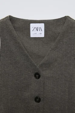 Niños ZARA 6 - 14 Años·Abrigos<CHALECO ESTRUCTURA