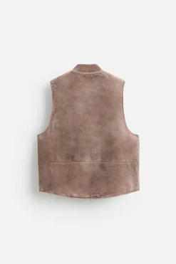Clearance CHALECO LAVADO CREMALLERA Hombre Chalecos