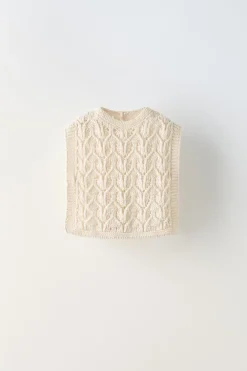 Niños ZARA 6 - 18 Meses·Punto<CHALECO PUNTO CALADOS