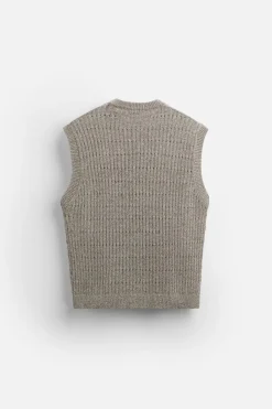 Outlet CHALECO PUNTO DESAGUJADO Hombre Jerséis / Chaquetas