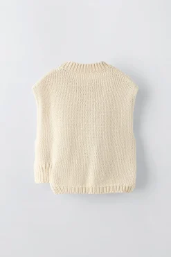 Niños ZARA 6 - 14 Años·Punto<CHALECO PUNTO OCHOS