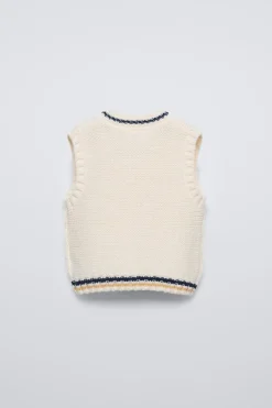 Niños ZARA 1½ - 6 Años·Punto<CHALECO PUNTO VARSITY