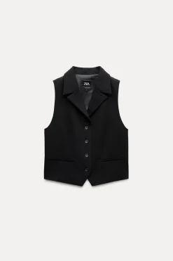 Sale CHALECO RECTO CAMISERO Mujer Blazers / Chalecos