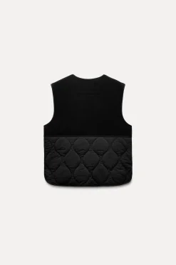 Clearance CHALECO REVERSIBLE CON LANA ZW COLLECTION Mujer Chaquetas / Cazadoras