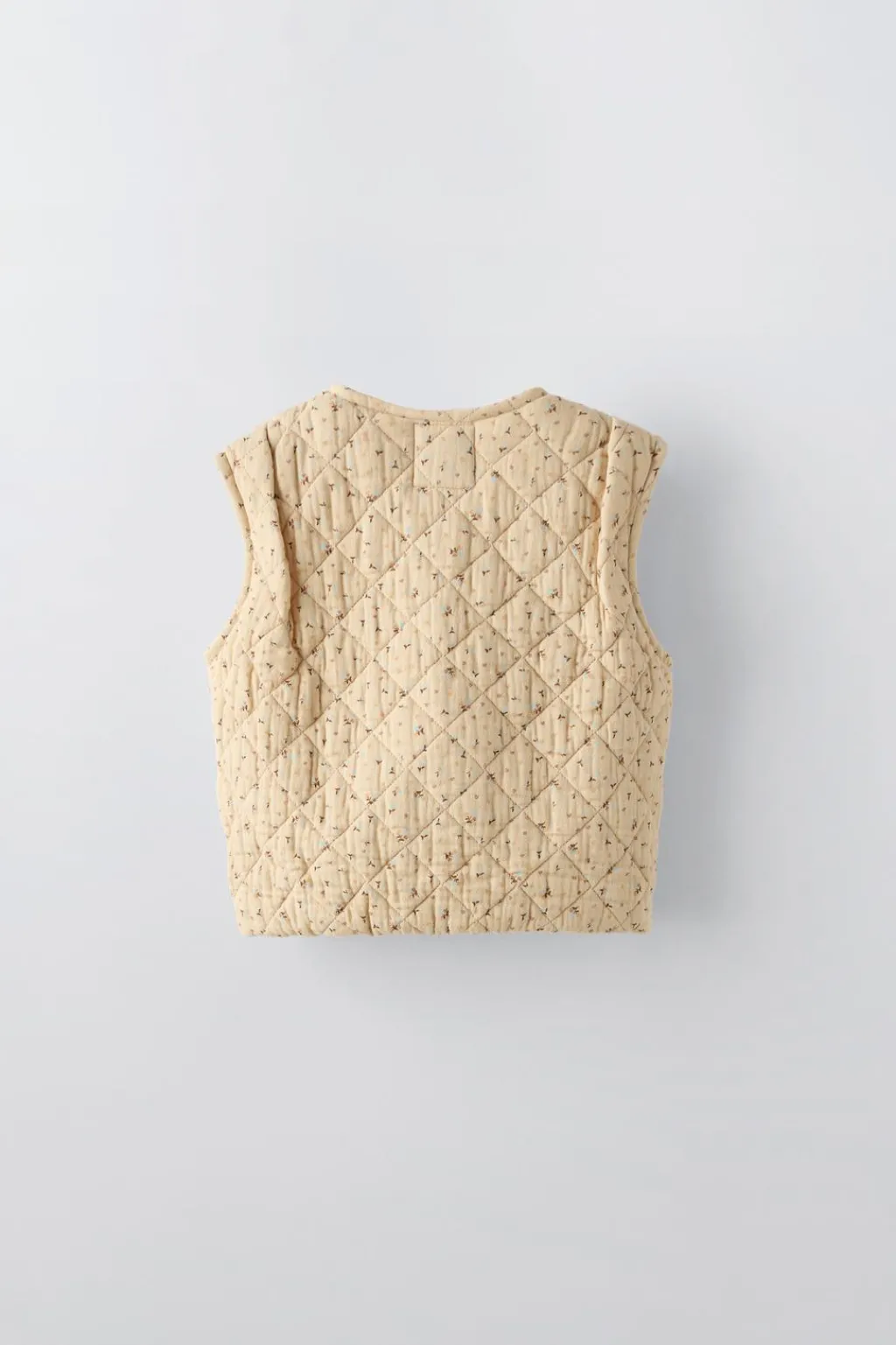 Niños ZARA 0 - 6 Meses·Sacos / Buzos|6 - 18 Meses·Abrigos / Buzos<CHALECO TEXTURA FLORES