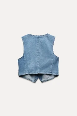 Online CHALECO Z1975 CORTO DENIM Mujer Chaquetas / Cazadoras