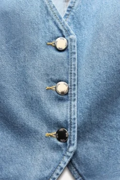 Online CHALECO Z1975 CORTO DENIM Mujer Chaquetas / Cazadoras